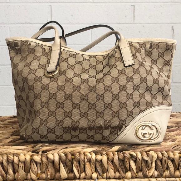 Gucci Handbags - GUCCI New Britt Tote GG Canvas *FIXER UPPER*